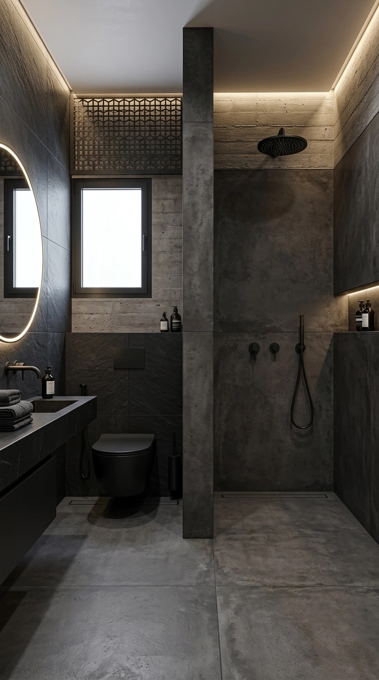 Blacktec Bathroom design — interior photo by GenRoom AI