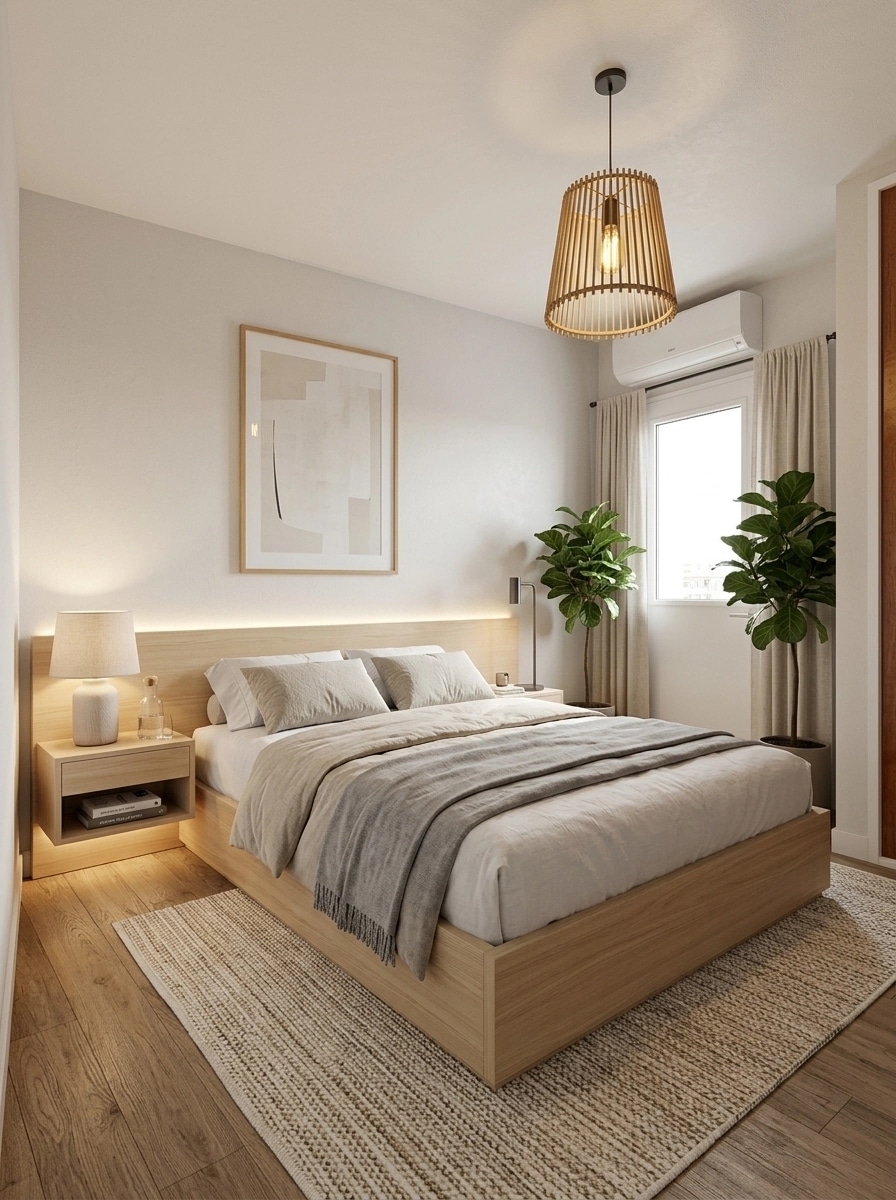 Interior design in Scandinavian style — Bedroom by GenRoom AI