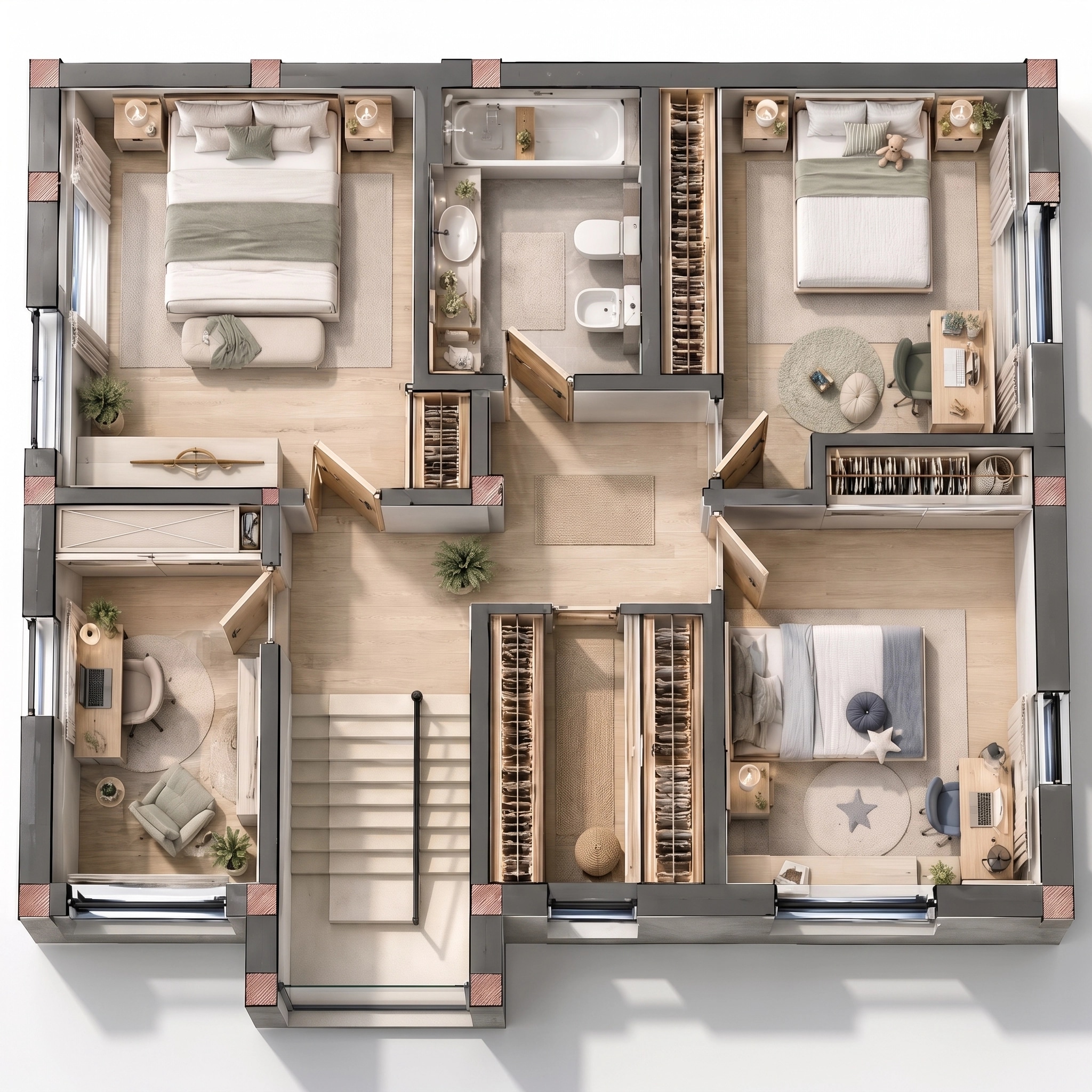 Interior design in Contemporary style — Living Room by GenRoom AI