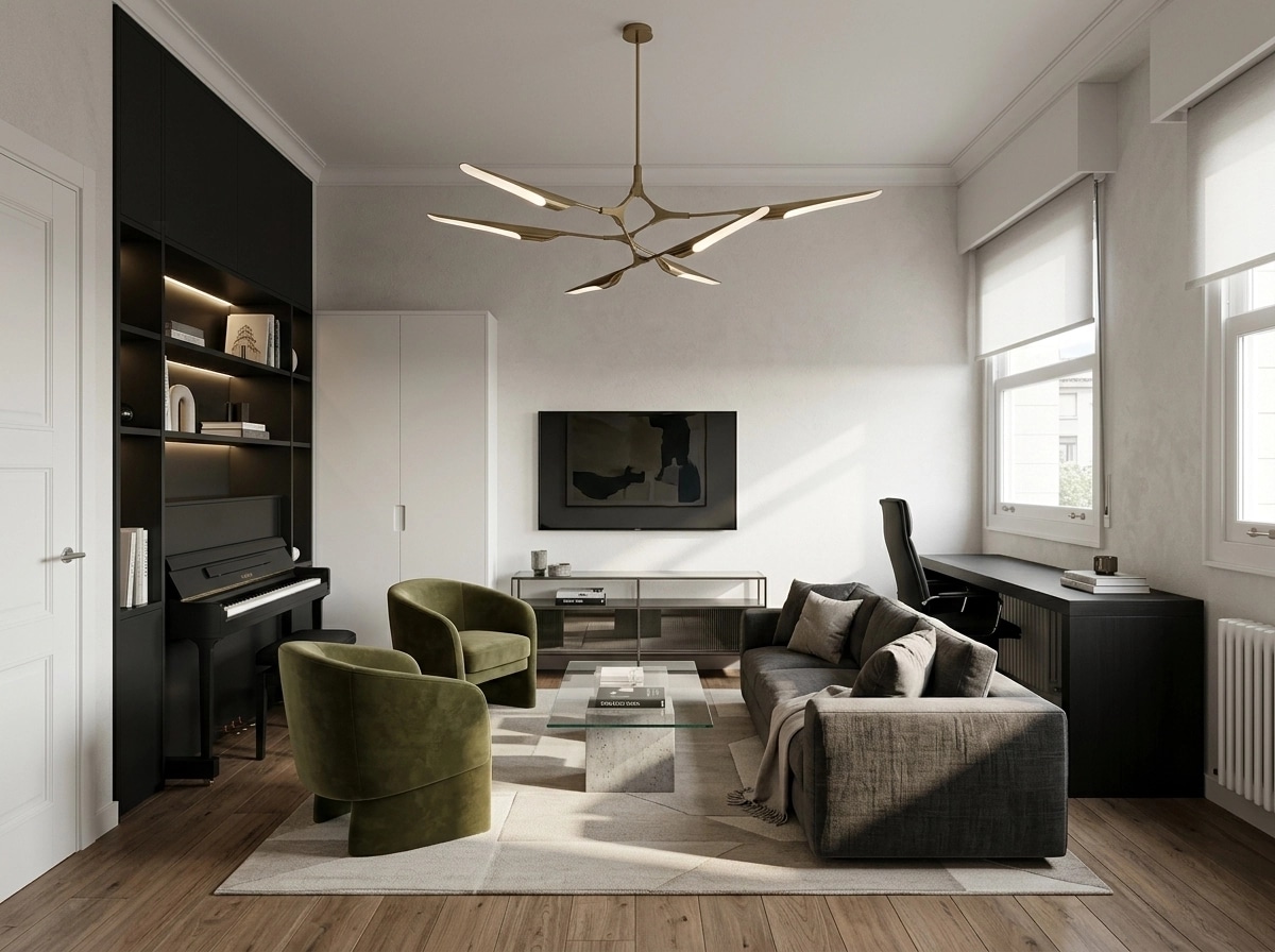 Interior design in Contemporary style — Living Room by GenRoom AI
