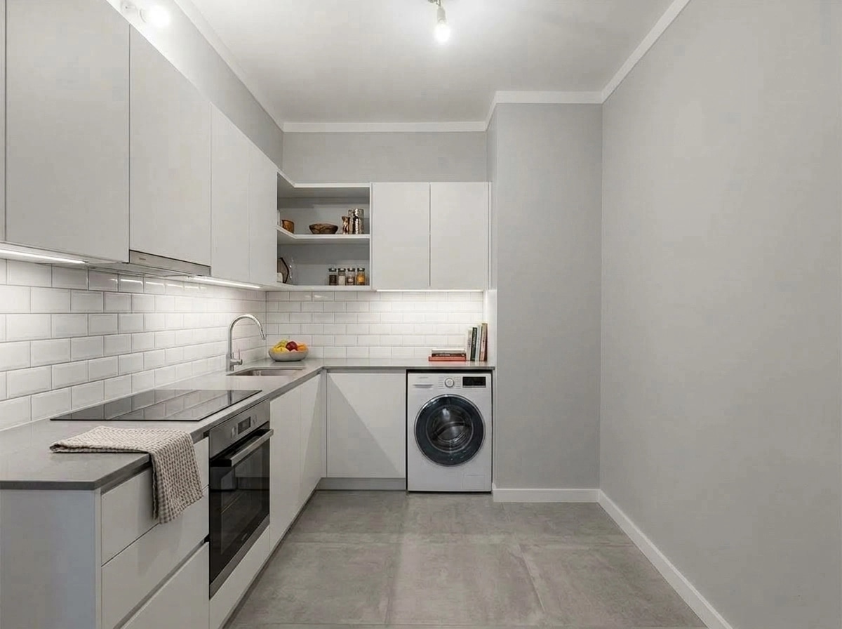 Kitchen interior in no_style style — photo by GenRoom AI