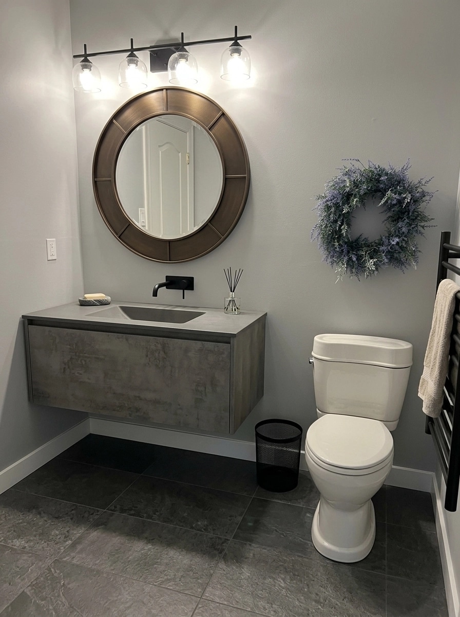 Bathroom interior in Contemporary style — photo by GenRoom AI