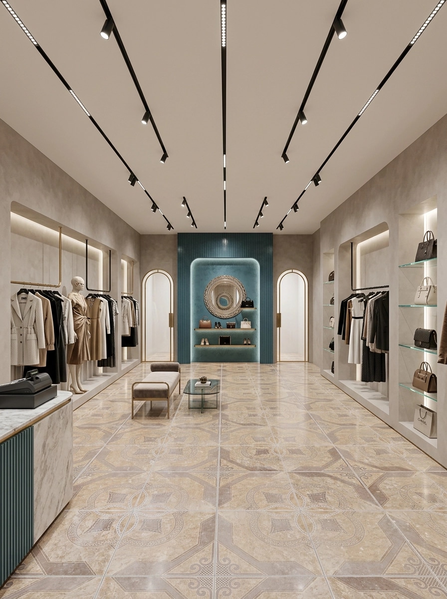 Interior design in Contemporary style — showroom by GenRoom AI