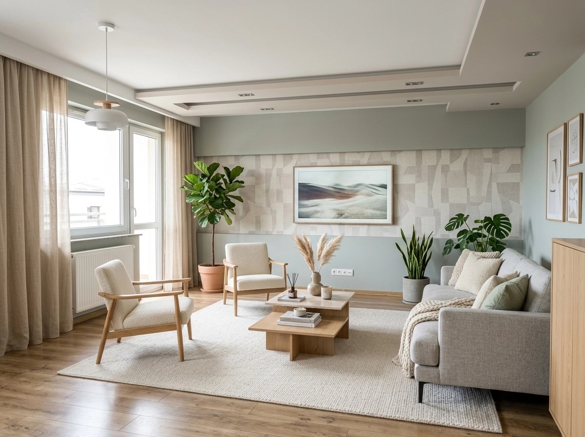 Interior design in Scandinavian style — Living Room by GenRoom AI