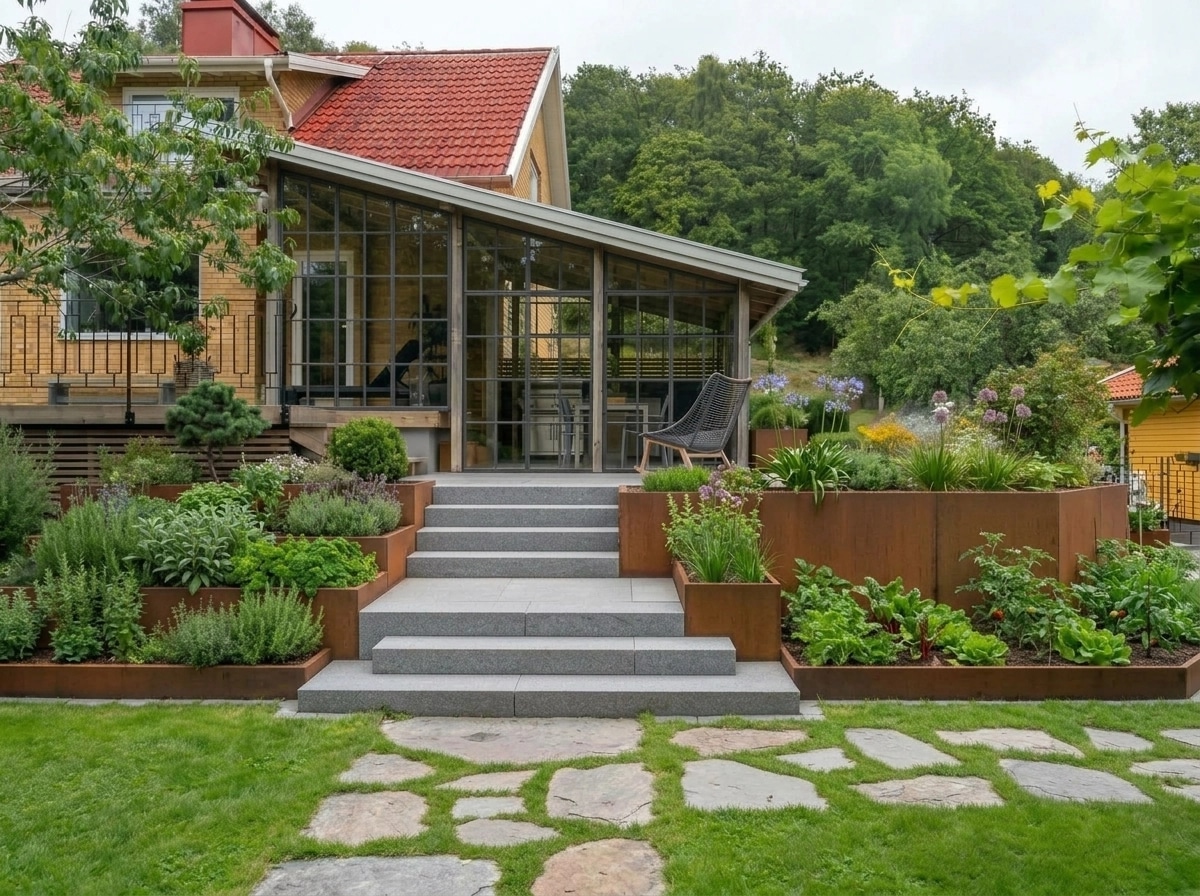 Landscape design in Contemporary Yard style — Yard by GenRoom AI