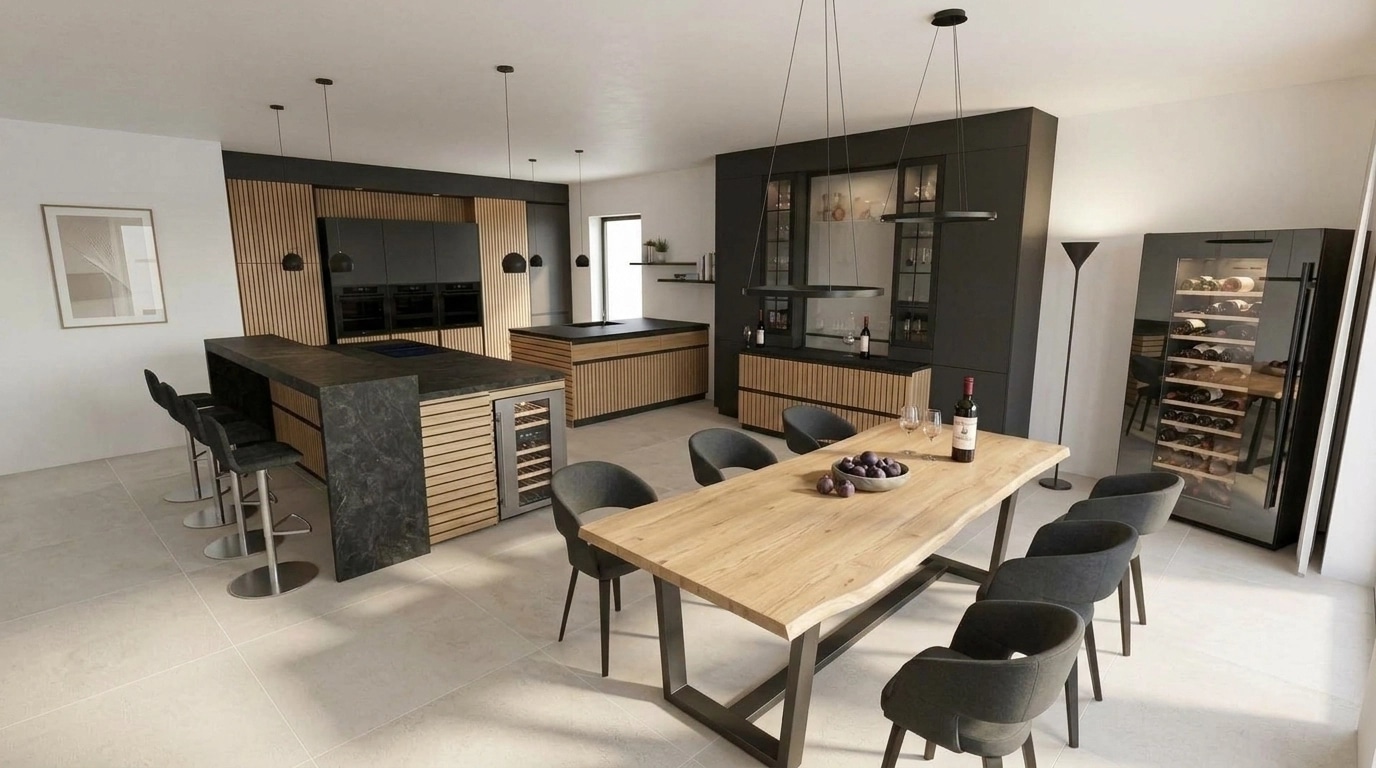 Kitchen interior in no_style style — photo by GenRoom AI