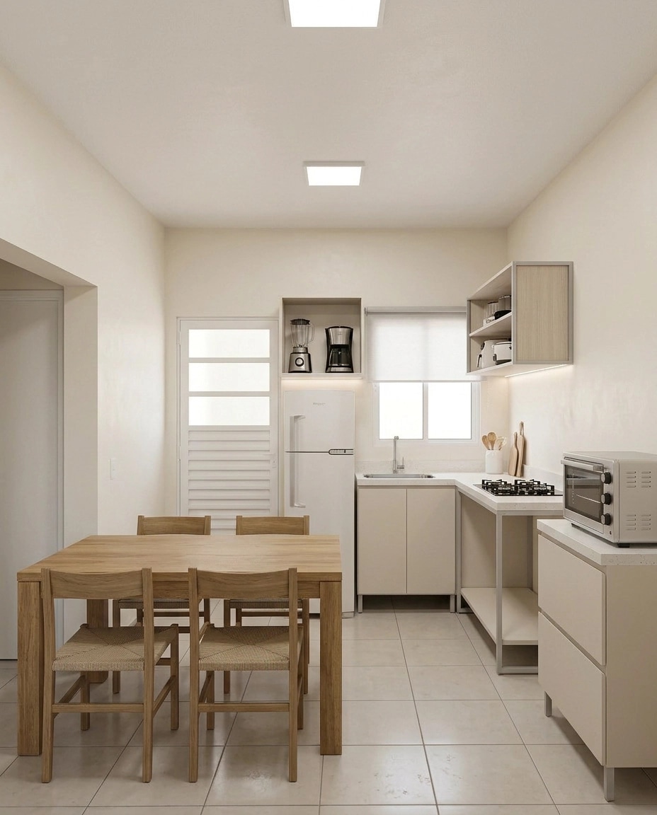Minimalism Kitchen design — interior photo by GenRoom AI