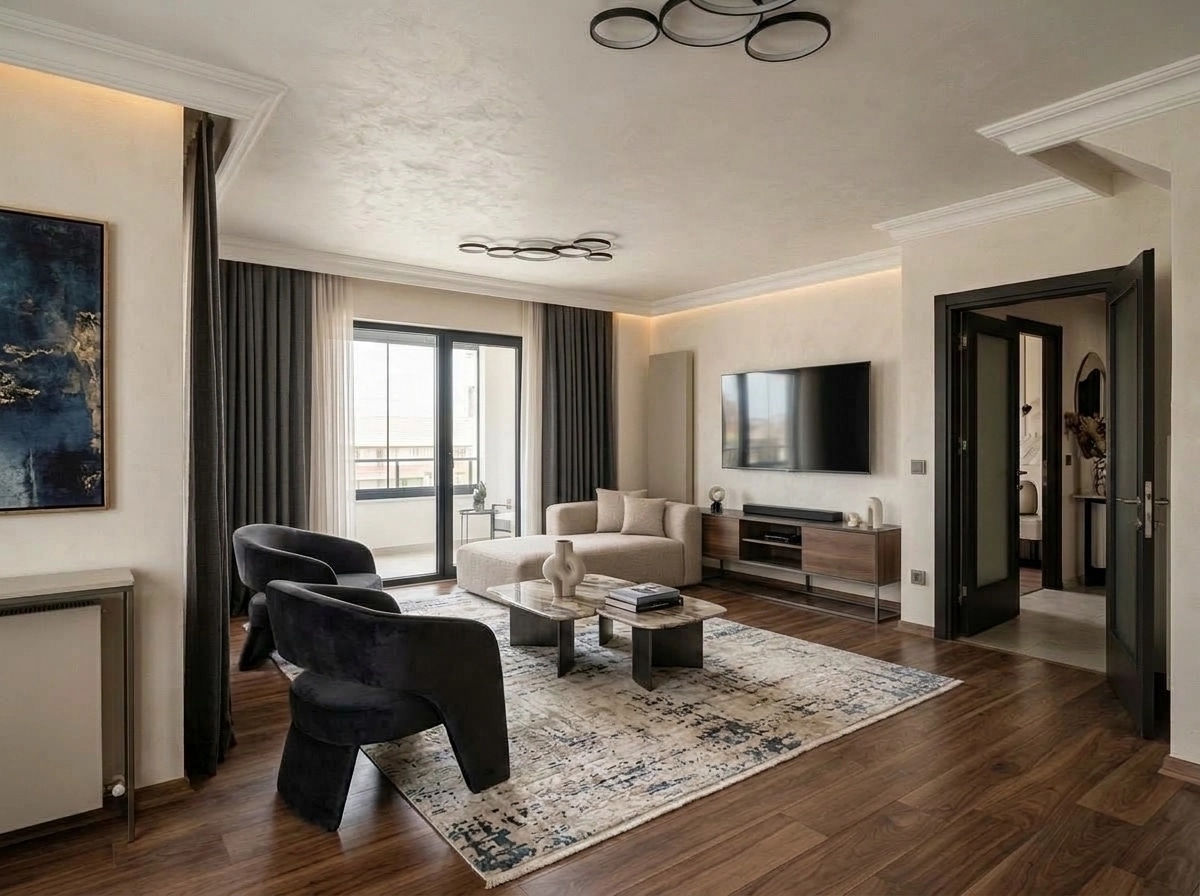 Interior design in Contemporary style — Living Room by GenRoom AI