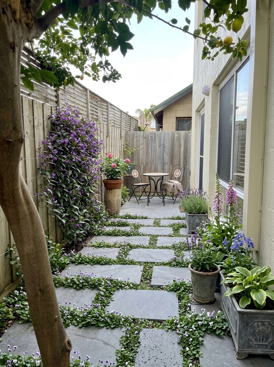 Landskapsdesign i stilen English Cottage Garden — Trädgård av GenRoom AI