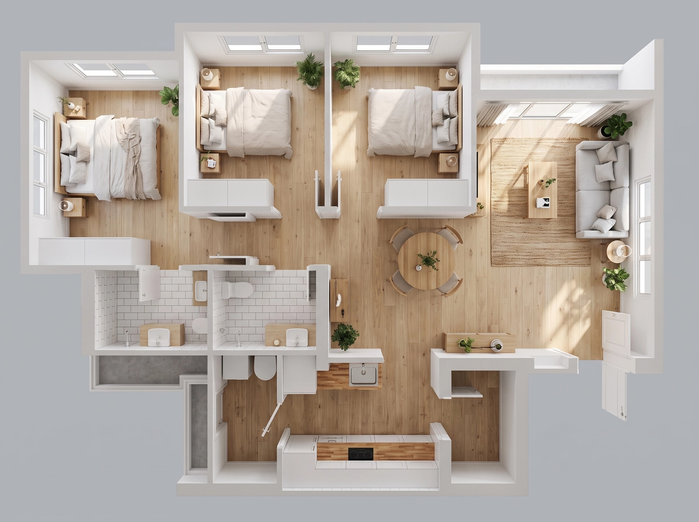 Scandinavian Living Room design — interior photo by GenRoom AI
