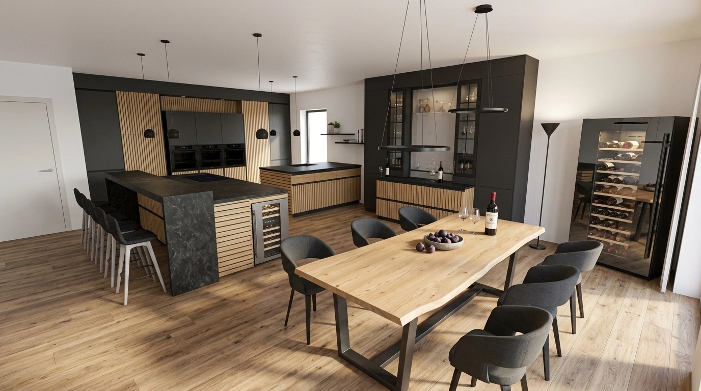 Kitchen interior in no_style style — photo by GenRoom AI