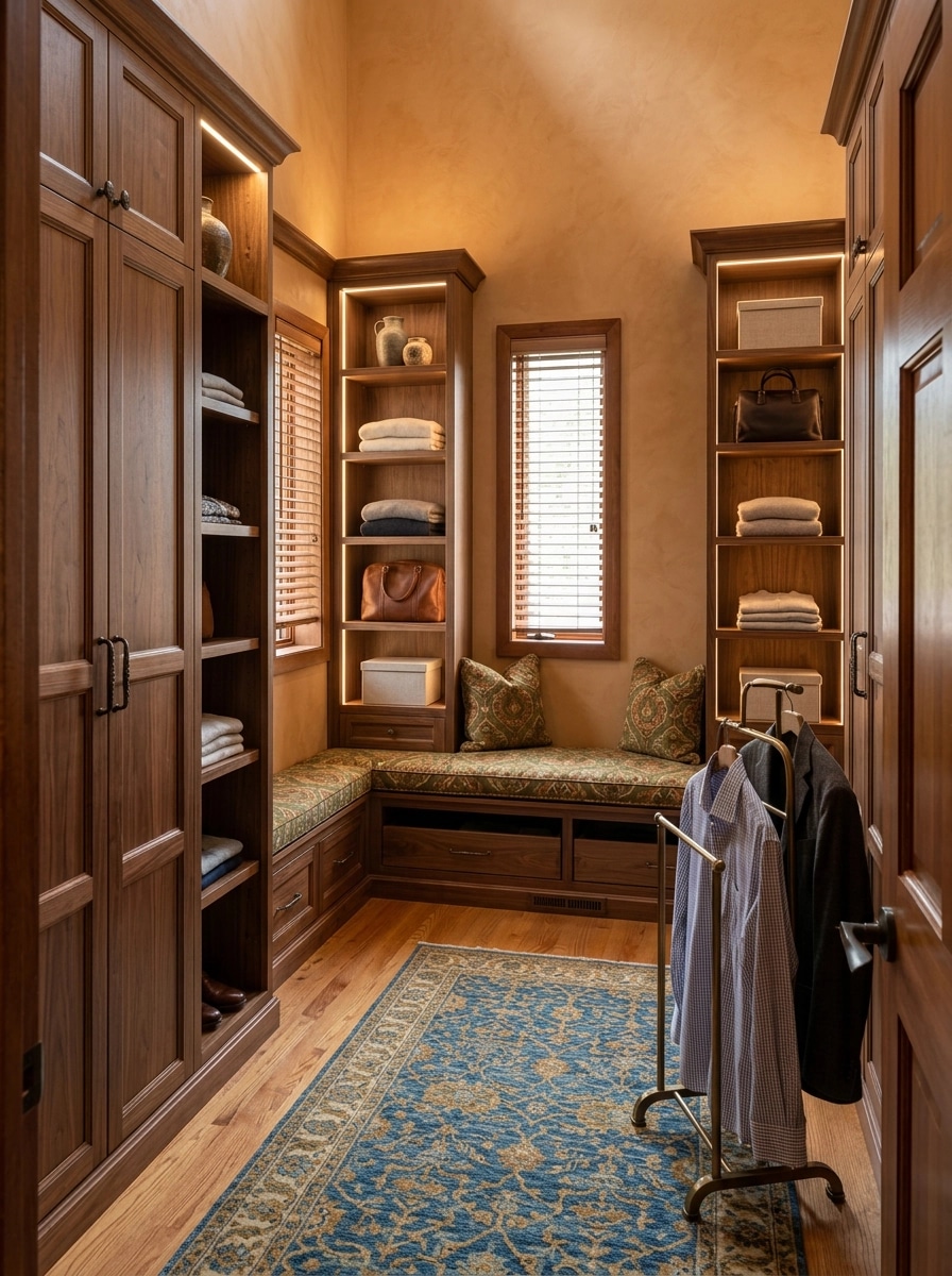 Interior design in Mediterranean style — wardrobe by GenRoom AI
