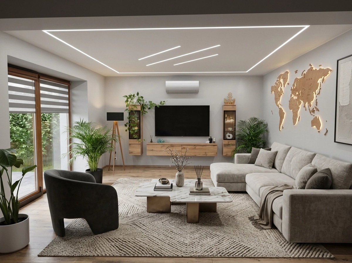 Interior design in Contemporary style — Living Room by GenRoom AI