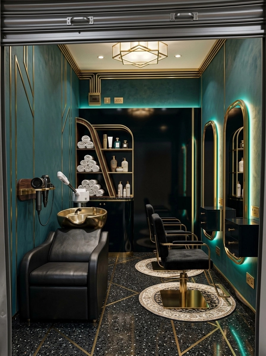 Interior design in Art Deco style — beauty_salon by GenRoom AI