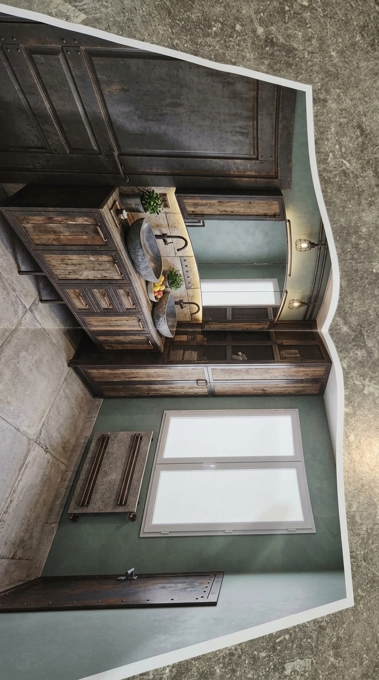 Diseño de interiores en estilo Loft / Industrial — Bano por GenRoom AI