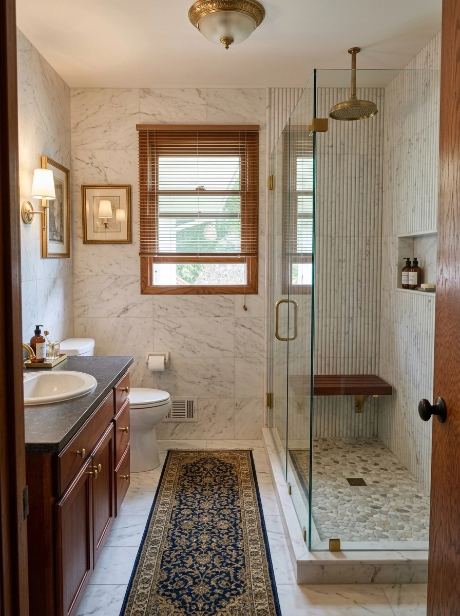 Bathroom interior in Classic style — photo by GenRoom AI