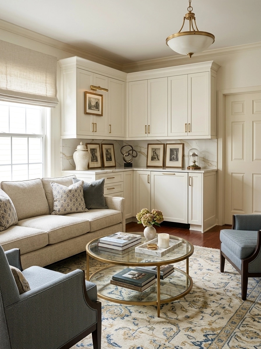 Interior design in Transitional style — Living Room by GenRoom AI
