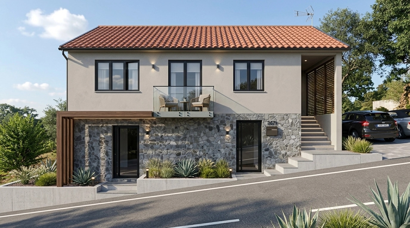 Contemporary Facade Facade design — facade photo by GenRoom AI