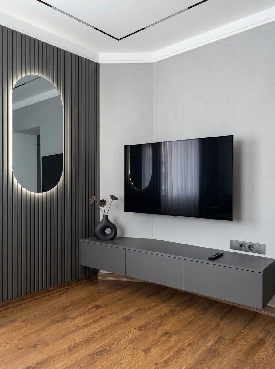 Interior design in Minimalism style — Living Room by GenRoom AI