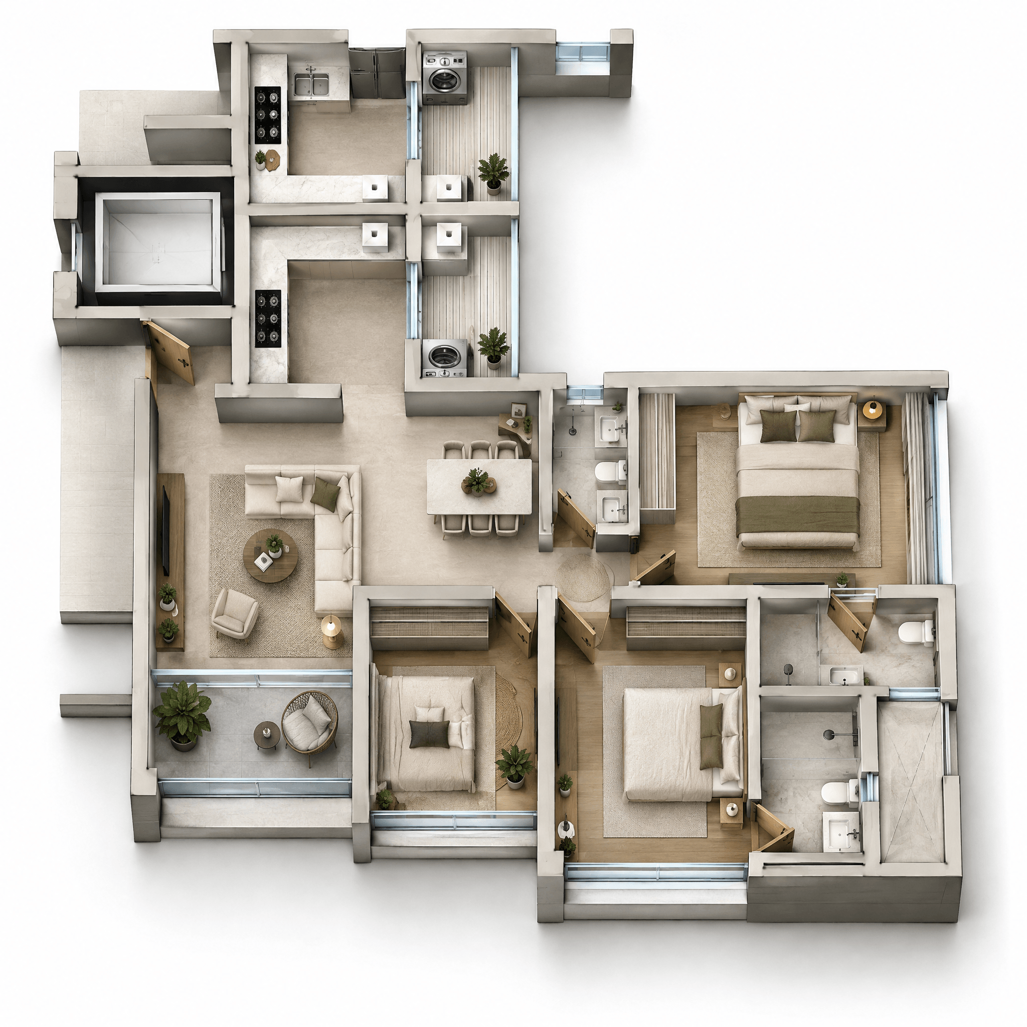 Minimalism Oturma Odası design — interior photo by GenRoom AI