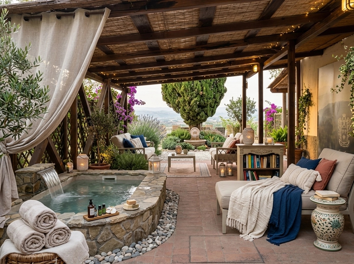 Mediterranean Yard Yard design — yard photo by GenRoom AI