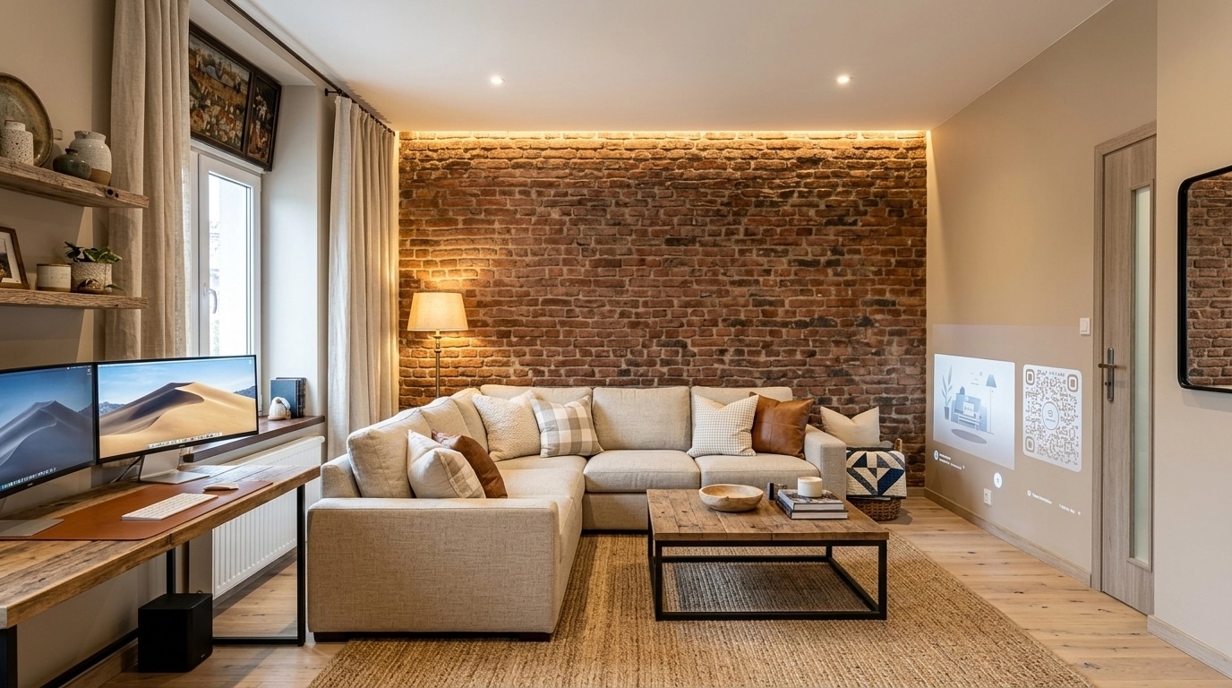 Modern Farmhouse Living Room design — interior photo by GenRoom AI