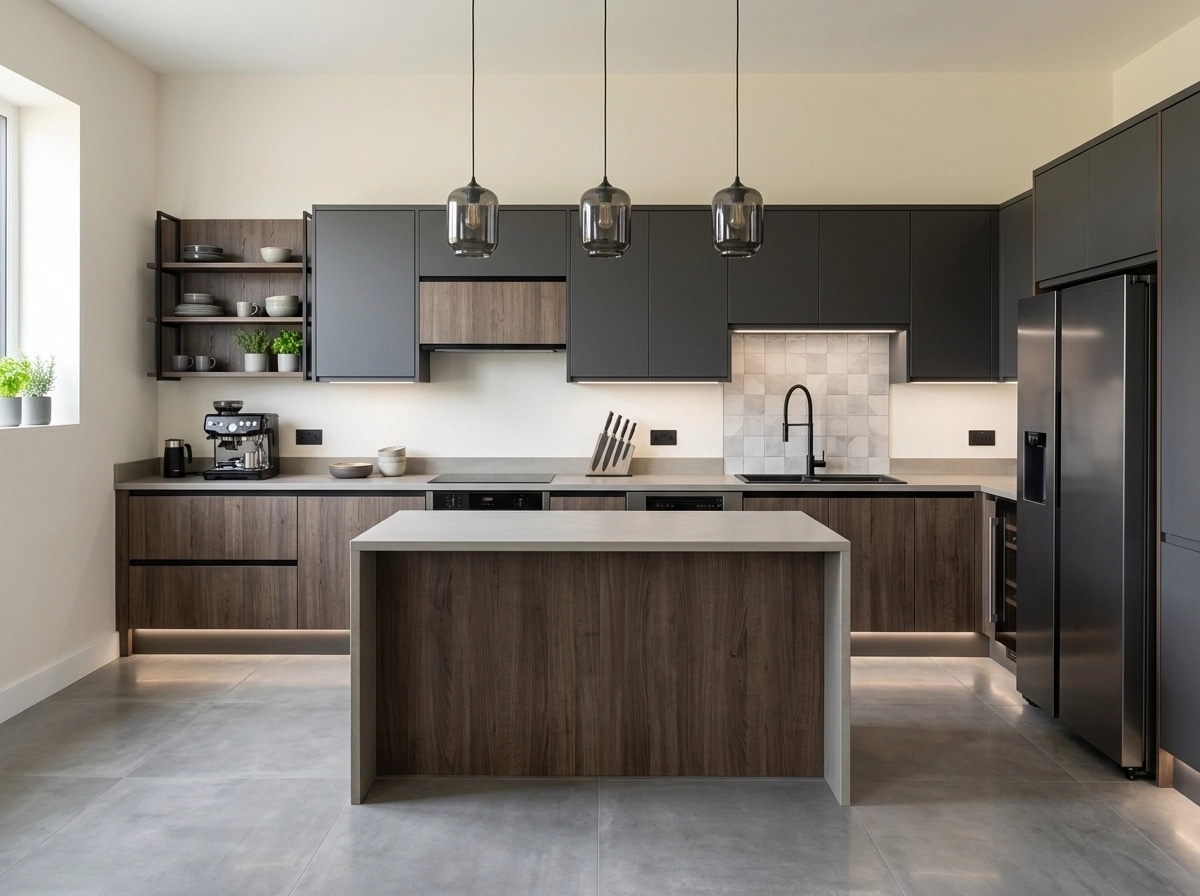 Kitchen interior in Contemporary style — photo by GenRoom AI