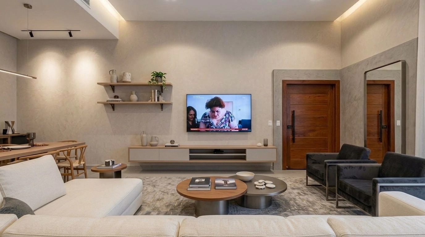 Interior design in Contemporary style — Living Room by GenRoom AI