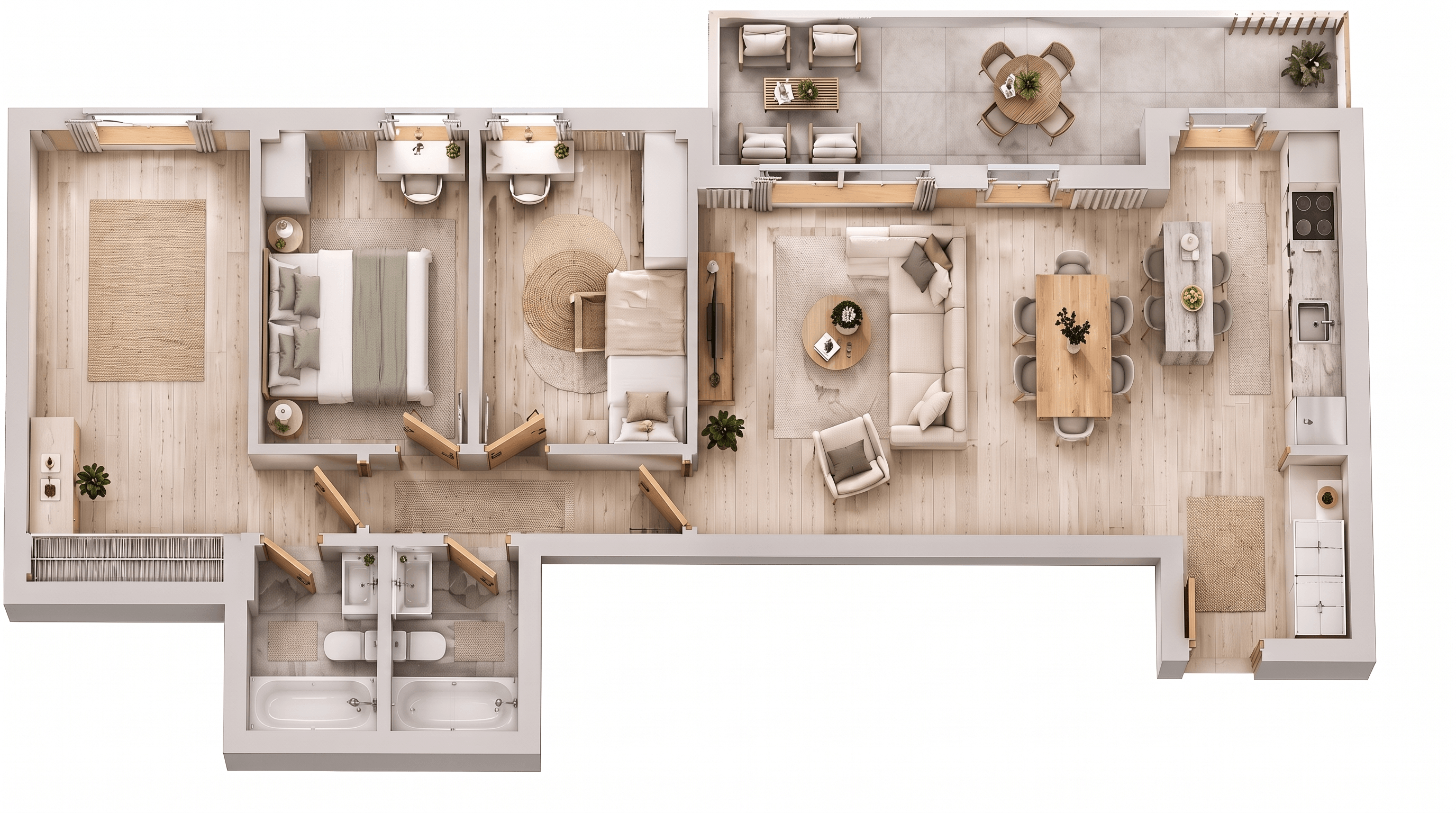 Scandinavian Living Room design — interior photo by GenRoom AI