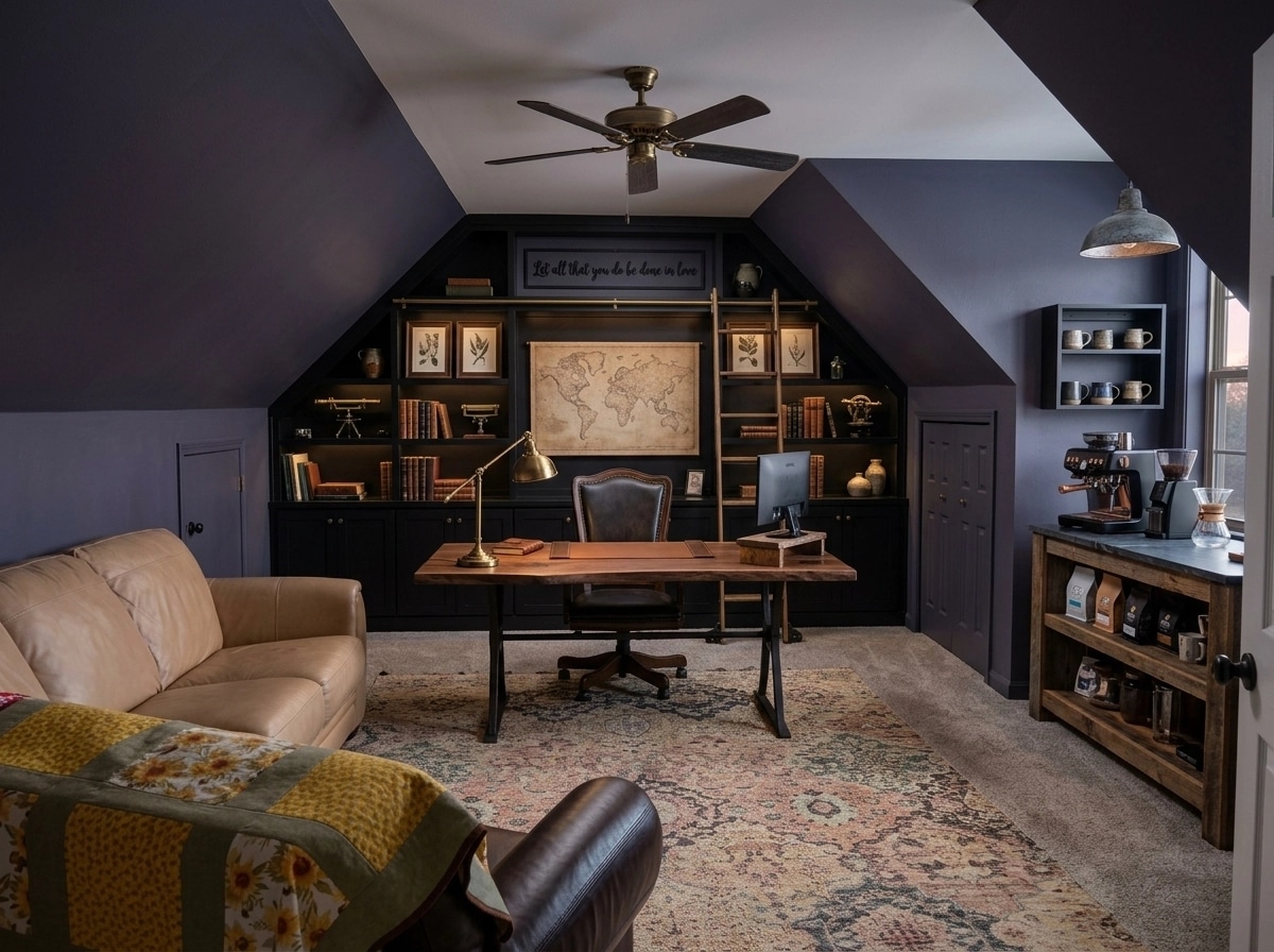 Rustic Ufficio design — interior photo by GenRoom AI