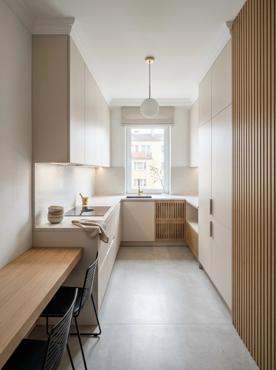 Minimalism Kitchen design — interior photo by GenRoom AI