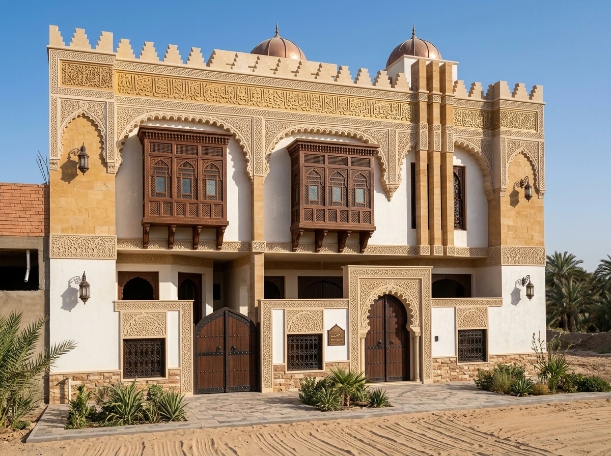 Arabian Facade Facade design — facade photo by GenRoom AI
