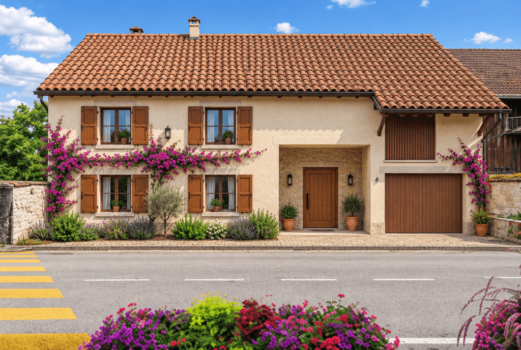 Facade design in Mediterranean Facade style — Facade by GenRoom AI