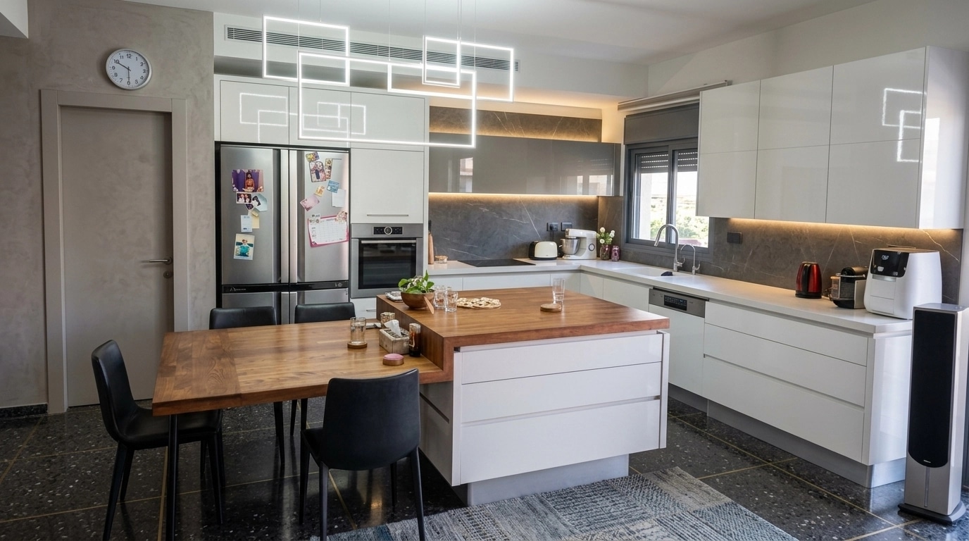 Kitchen interior in Contemporary style — photo by GenRoom AI