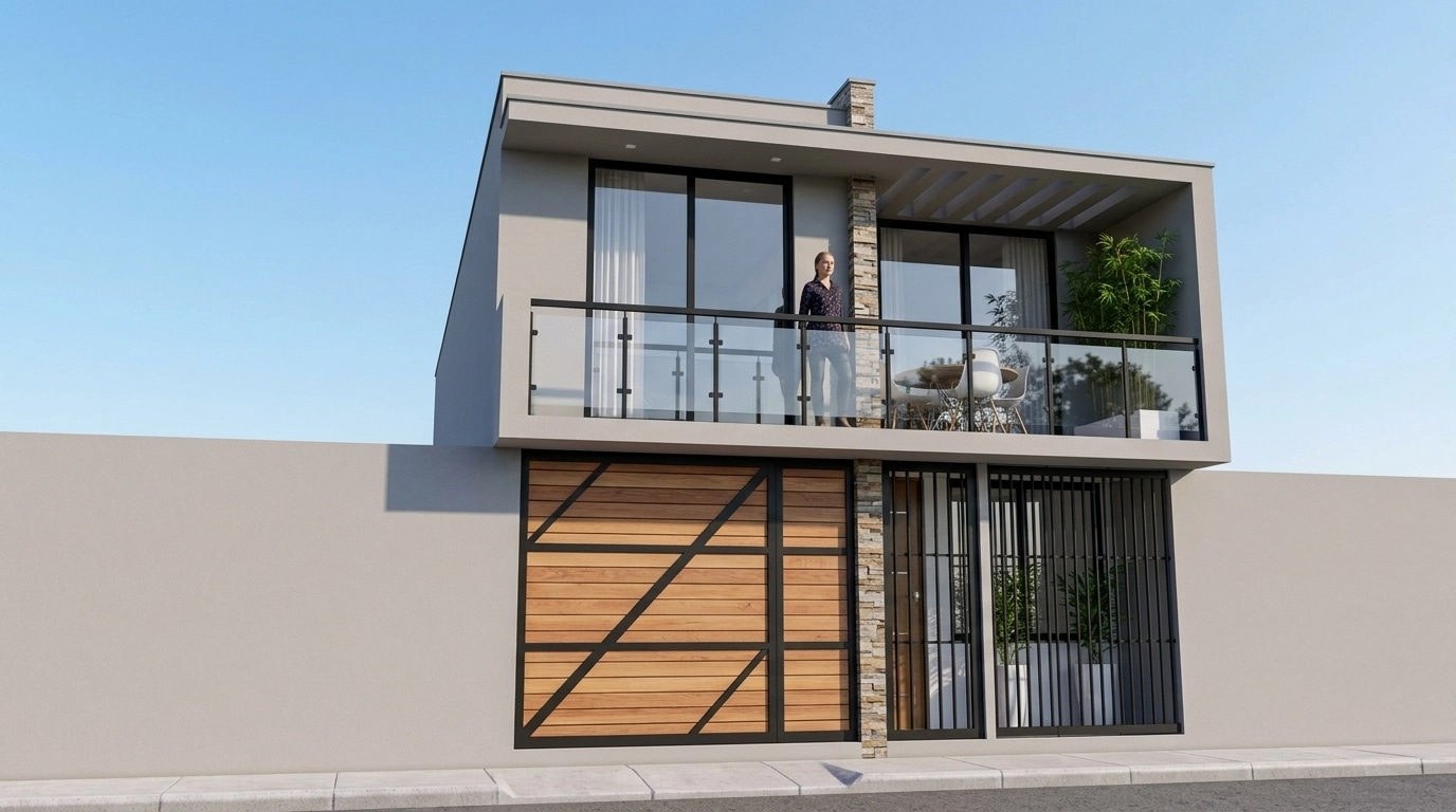Facade design in Contemporary Facade style — Facade by GenRoom AI