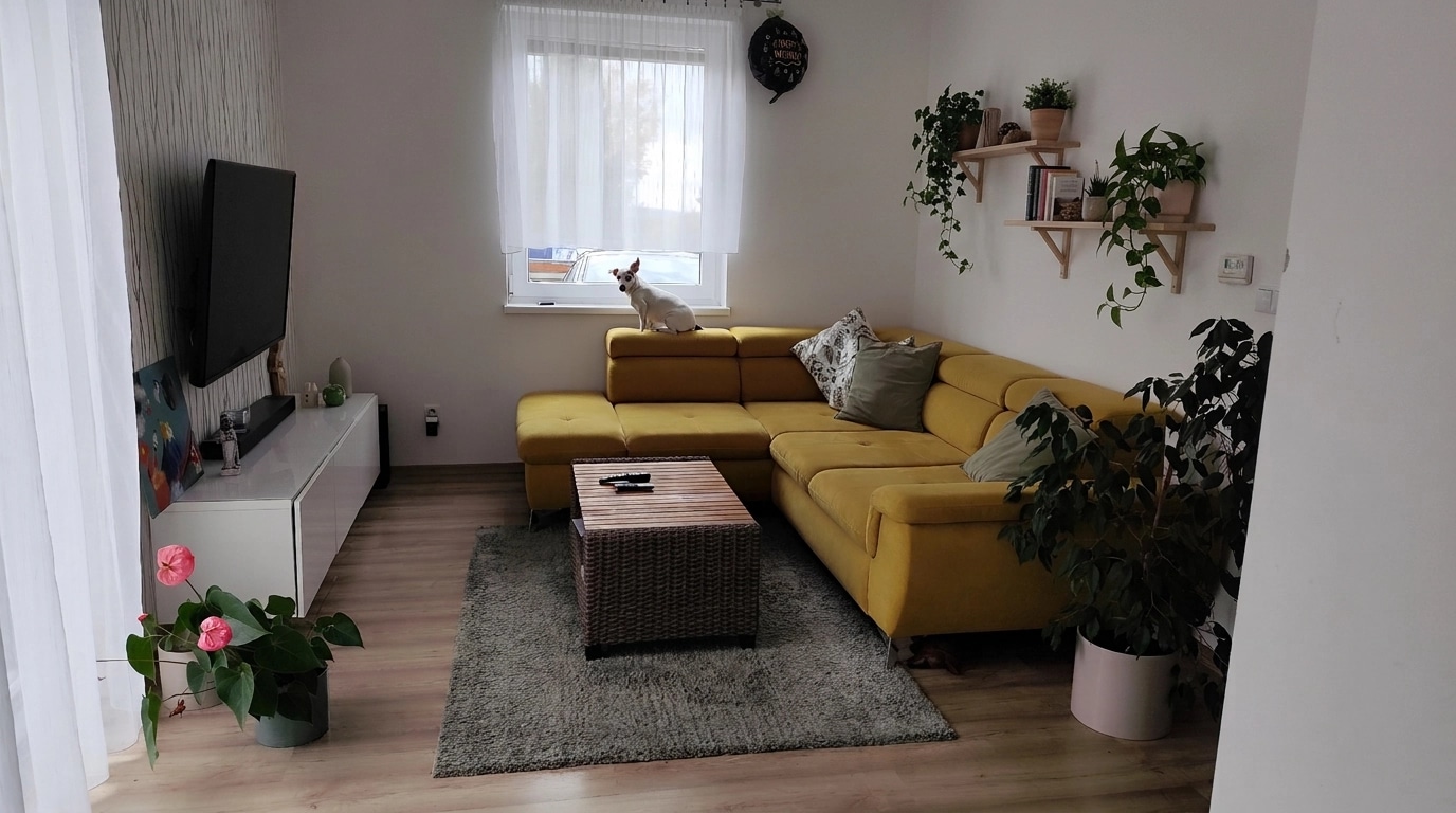 Interior design in Scandinavian style — Living Room by GenRoom AI