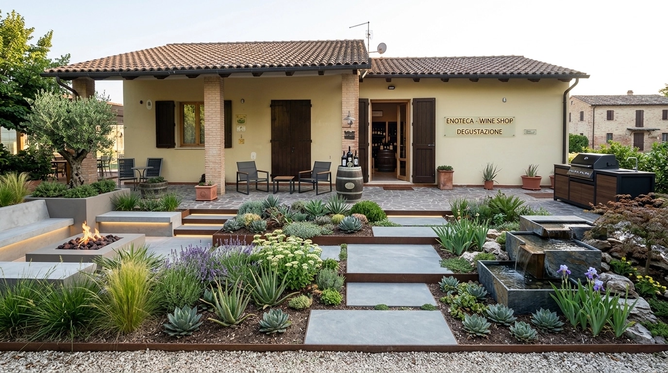 Landscape design in Contemporary Yard style — Yard by GenRoom AI