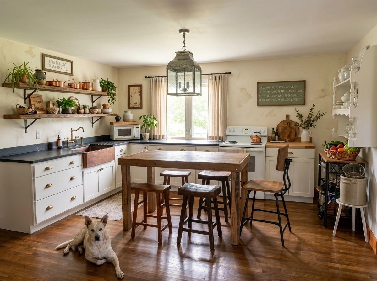 Modern Farmhouse Kitchen design — interior photo by GenRoom AI