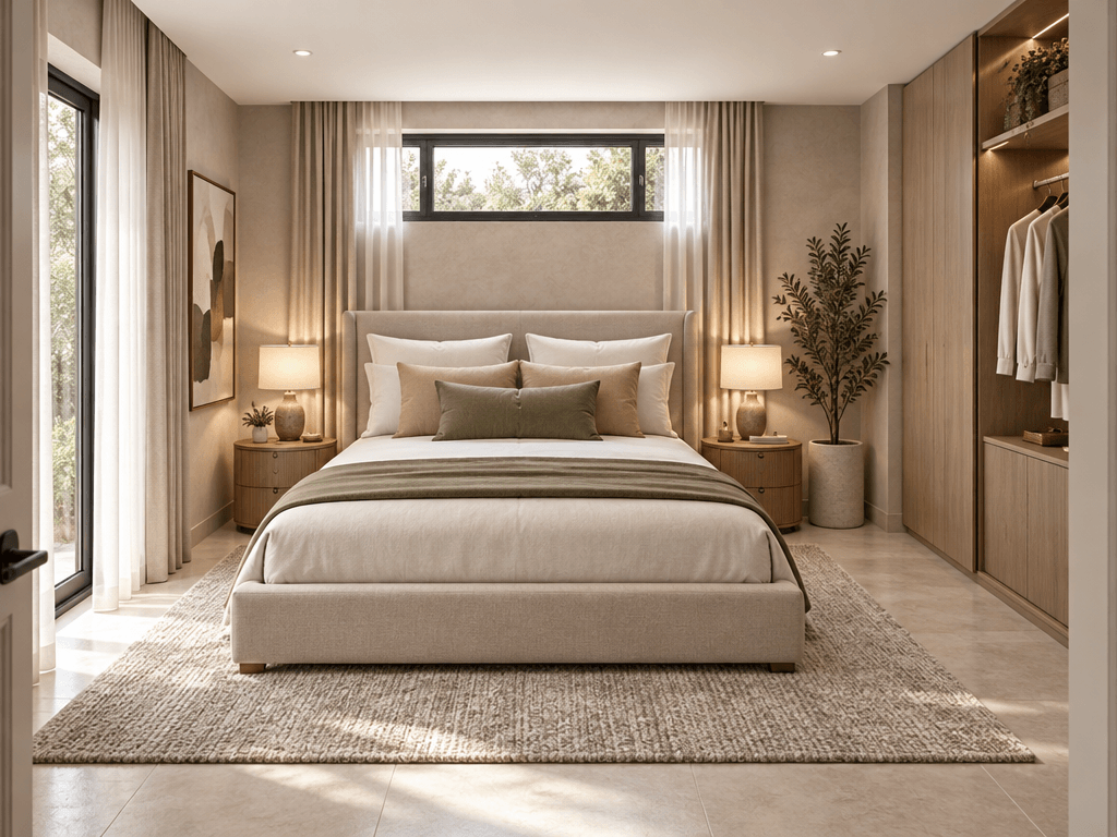 Design d'intérieur en style Contemporary — Chambre par GenRoom AI