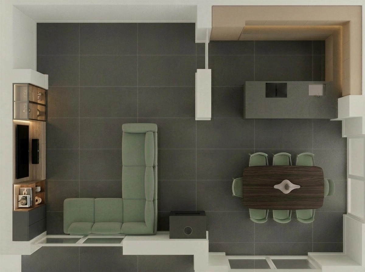 Interior design in Minimalism style — Living Room by GenRoom AI