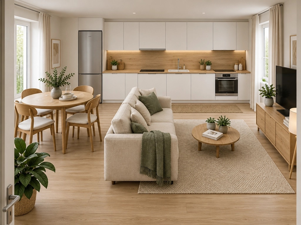 Interior design in Scandinavian style — Living Room by GenRoom AI