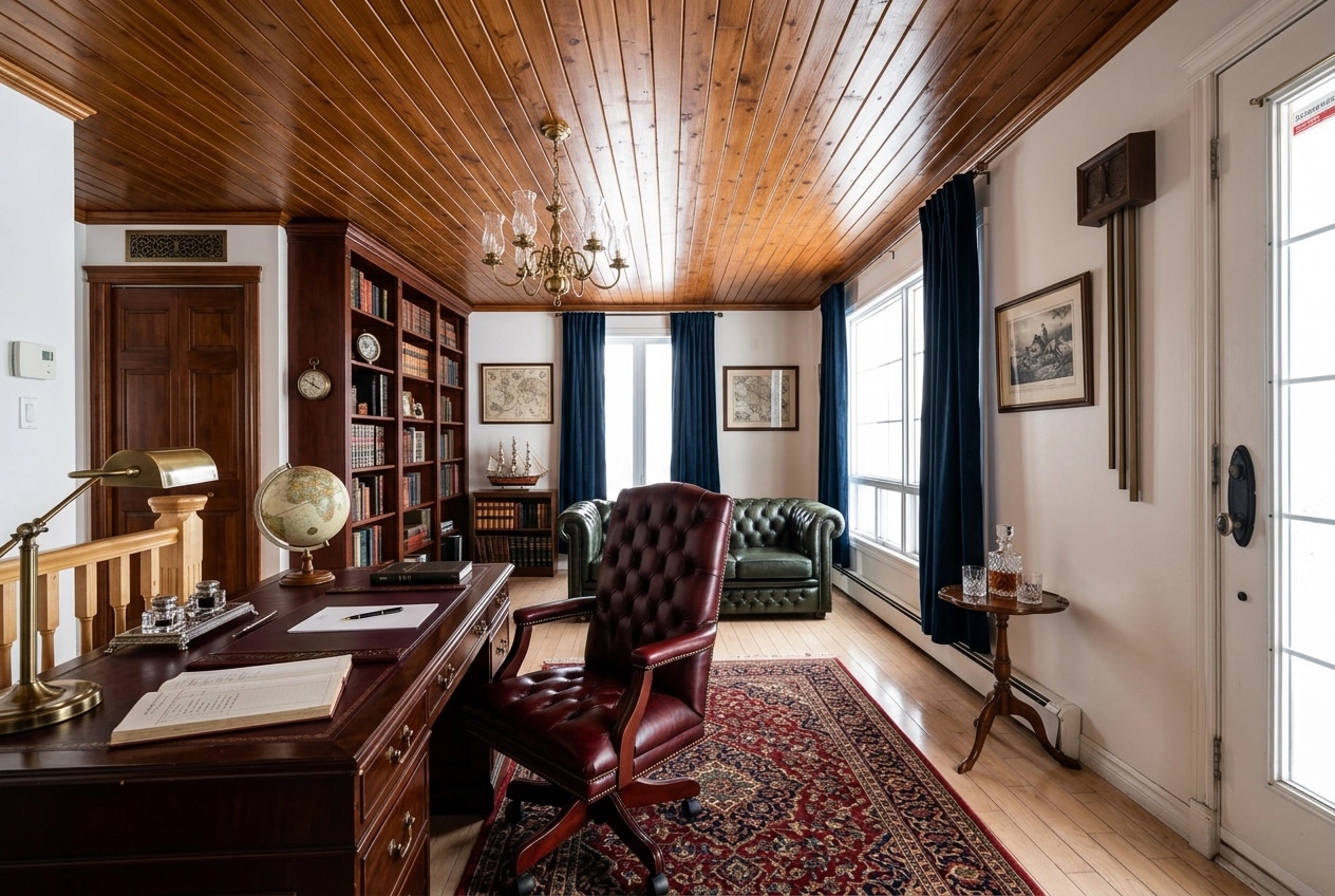 Design de interiores em estilo British — home_office por GenRoom AI
