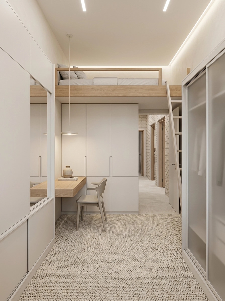 Minimalism Bedroom design — interior photo by GenRoom AI