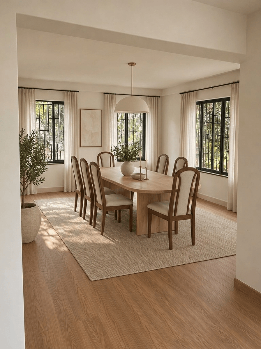 Reka bentuk dalaman dalam gaya Minimalism — dining_room oleh GenRoom AI