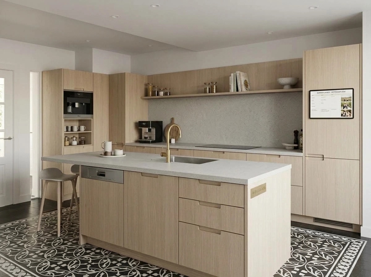 Interior design in Scandinavian style — Kitchen by GenRoom AI