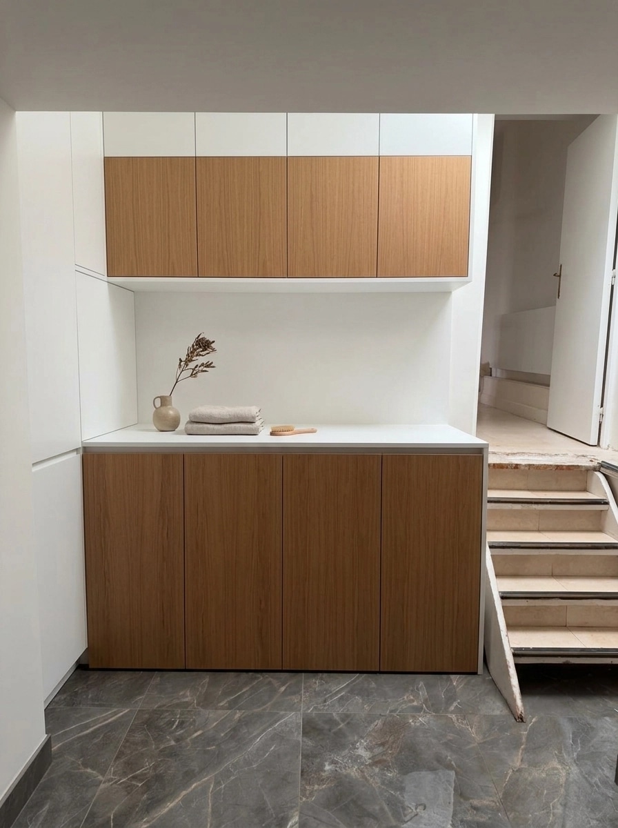 Interior design in Biophilic style — laundry by GenRoom AI