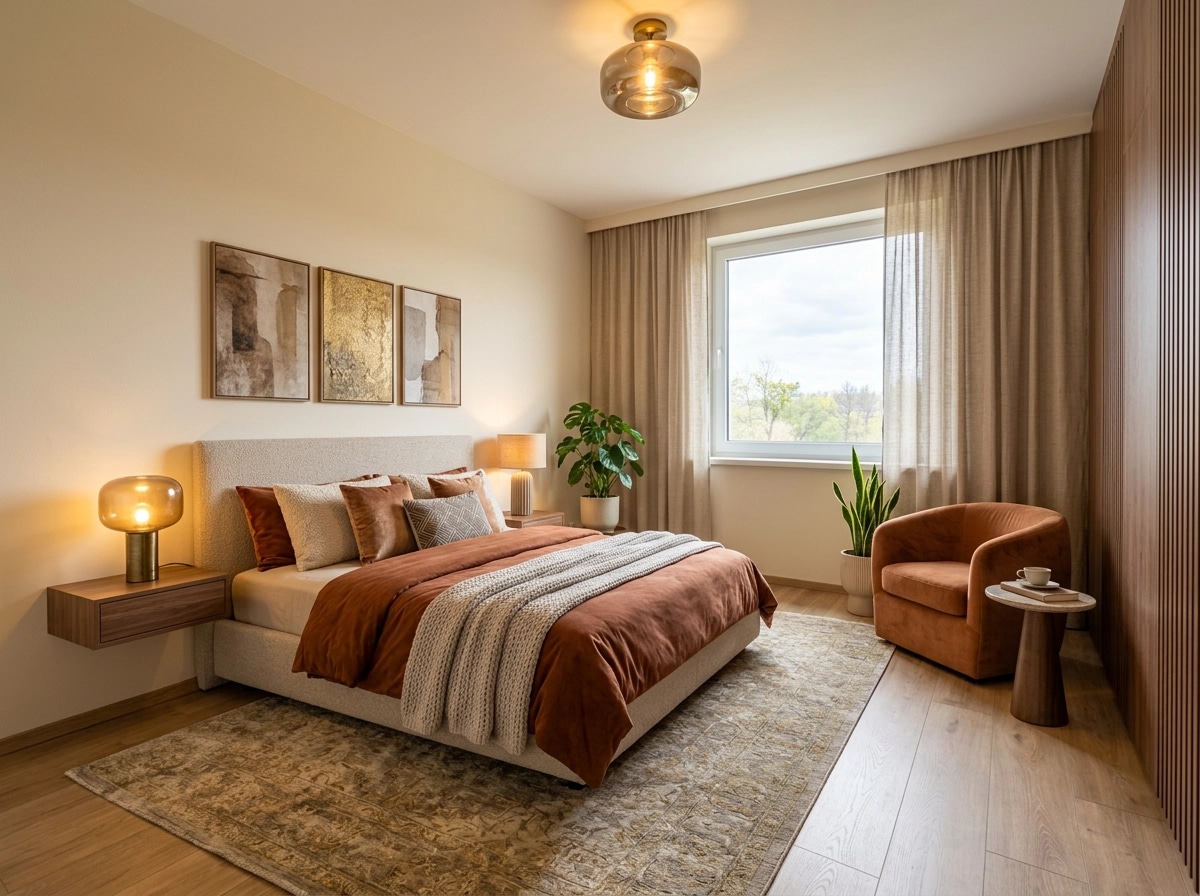 Contemporary Bedroom design — interior photo by GenRoom AI