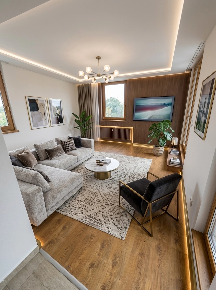 Interior design in Contemporary style — Living Room by GenRoom AI