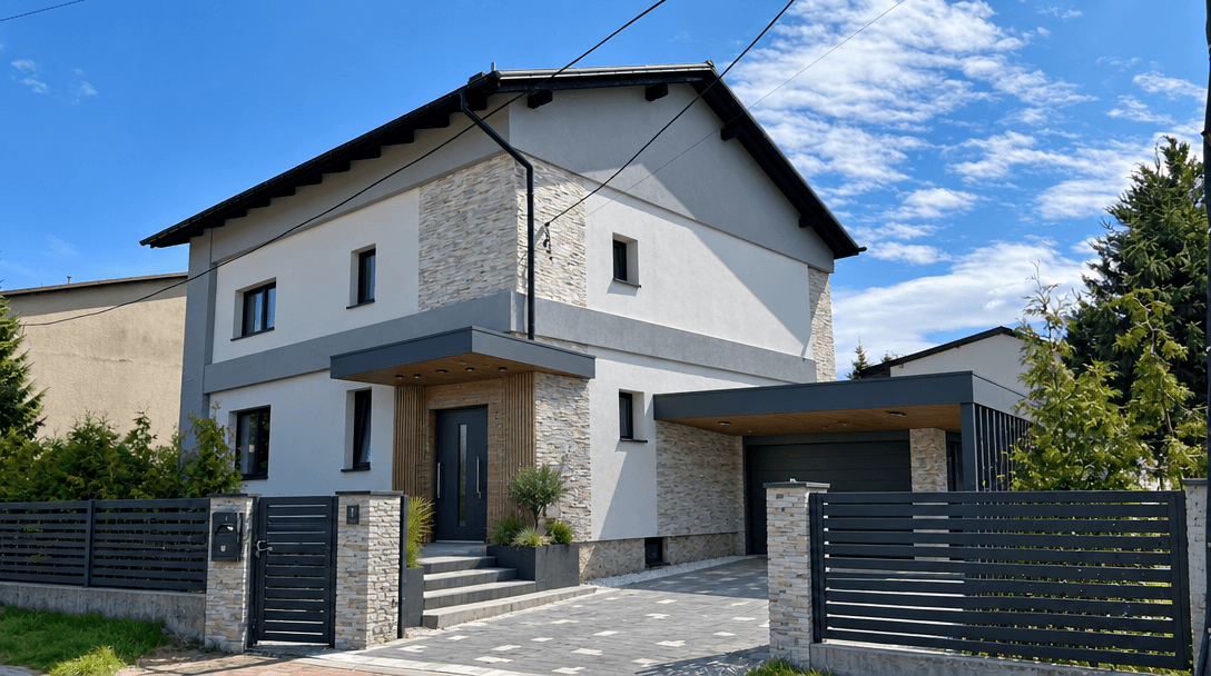 Hi-Tech Facade Cephe design — facade photo by GenRoom AI