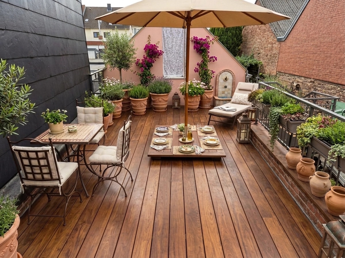 Landscape design in Mediterranean Yard style — Yard by GenRoom AI